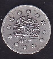 1293/23 Abdulhamid 1 Kuruş Gümüş