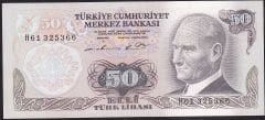 6.Emisyon 1.Tertip 50 Lira H61 325366 Çil