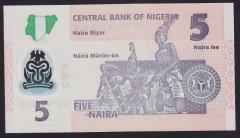 Nijerya 5 Naira 2013 Çil Polymer Pick 38