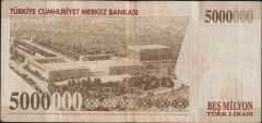 7.Emisyon 5 000 000 Lira K41 596436 Çok Temiz