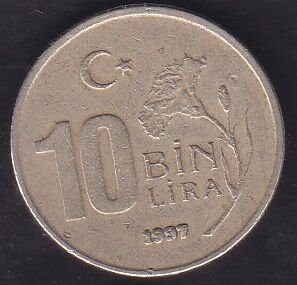 1997 Yılı 10.000 Lira Kalın Baskı