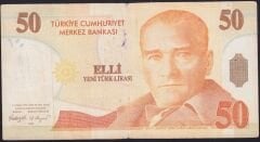 8.Emisyon 50 YTL A49 753924 Çok Temiz