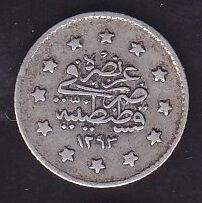 1293/27 Abdulhamid 1 Kuruş Gümüş