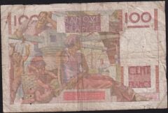 Fransa 100 Frank 21 Kasım 1946 Çok Temiz