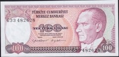 7.Emisyon 2.Tertip 100 Lira C33 482628 Çilaltı Çil