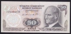 6.EMİSYON 1.TERTİP 50 LİRA I24 054545 ÇİL