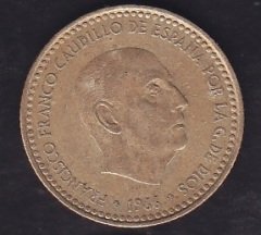 İspanya 1 Peseta 1966
