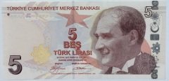 9.EMİSYON 5 LİRA 1.TERTİP A642 457465 ÇİL