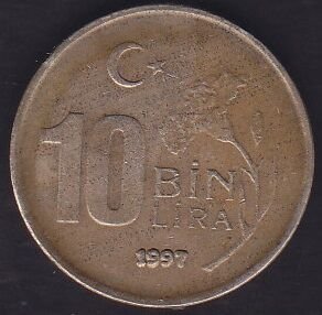 1997 Yılı 10.000 Lira İnce Baskı