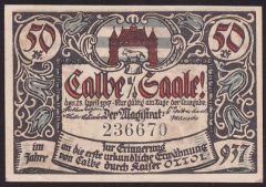 Almanya 50 Pfennig Notgeld 1917 Çil