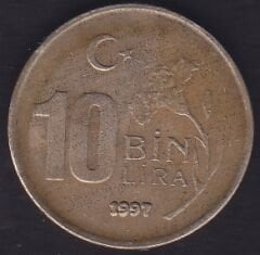 1997 Yılı 10.000 Lira İnce Baskı