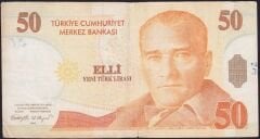 8.Emisyon 50 YTL A50 915085 Çok Temiz