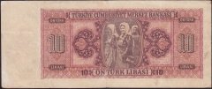 3.Emisyon 10 Lira B8 038932 Çok Temiz+ ( Açıklamayı Okuyunuz )