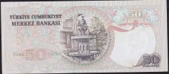 6.Emisyon 1.Tertip 50 Lira H45 278905 Çilaltı