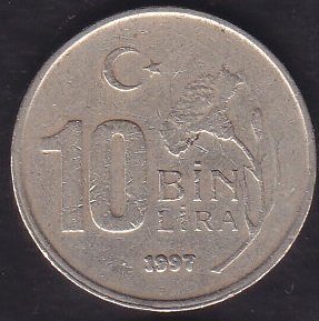 1997 Yılı 10000 Lira Kalın Baskı