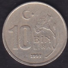 1997 Yılı 10000 Lira Kalın Baskı