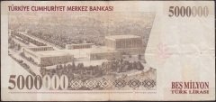 7.Emisyon 5 000 000 Lira H63 468341 Çok Temiz