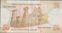 8.Emisyon 50 YTL F89 757900 Çok Temiz+
