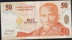 8.Emisyon 50 YTL F89 757900 Çok Temiz+