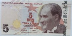 9.EMİSYON 5 LİRA 1.TERTİP A293 087999 ÇİL