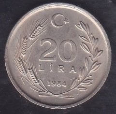 1984 Yılı 20 Lira