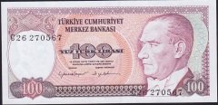 7.Emisyon 2.Tertip 100 Lira C26 270567 Çil