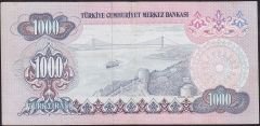 6.Emisyon 1.Tertip 1000 Lira B51 113852 Çok Temiz+