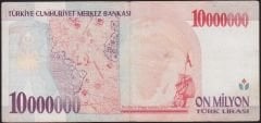 7.Emisyon 10 000 000 Lira A71 641473 Çok Temiz