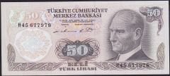 6.Emisyon 1.Tertip 50 Lira H45 677978 Çilaltı Çil