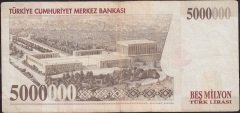 7.Emisyon 5 000 000 Lira H55 793603 Çok Temiz