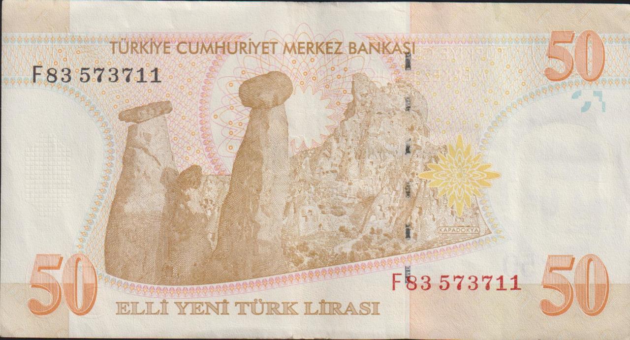 8.Emisyon 50 YTL F83 573711 Ççt+
