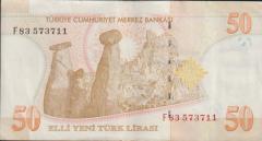 8.Emisyon 50 YTL F83 573711 Ççt+