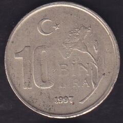 1997 Yılı 10.000 Lira İnce Baskı