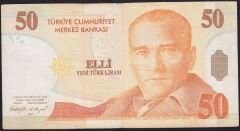 8.Emisyon 50 YTL A53 419518 Çok Temiz