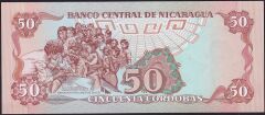 Nikaragua 50 Cordobas 1985 Çil Z Serisi