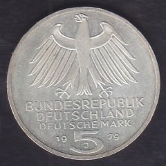 ALMANYA 5 MARK 1979 GÜMÜŞ HATIRA