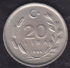 1984 Yılı 20 Lira