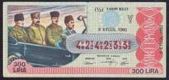 1983 9 EYLÜL YARIM BİLET Y SERİSİ