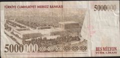 7.Emisyon 5 000 000 Lira K46 707763 Çok Temiz