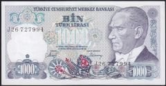 7.Emisyon 2.Tertip 1000 Lira J26 727994 Ççt Çilaltı