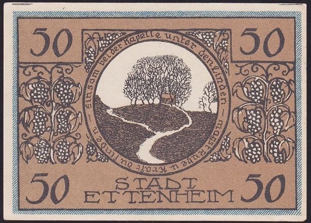 Almanya 50 Pfennig Notgeld 1922 Çil