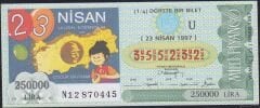 1997 23 Nisan Çeyrek Bilet - U Serisi