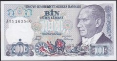 7.Emisyon 2.Tertip 1000 Lira J35 163560 Çil