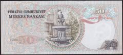 6.Emisyon 1.Tertip 50 Lira H05 334797 Çok Temiz