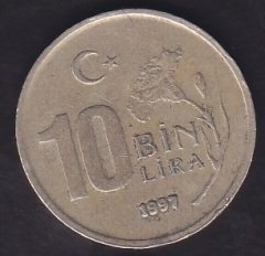 1997 Yılı 10000 Lira İnce Baskı