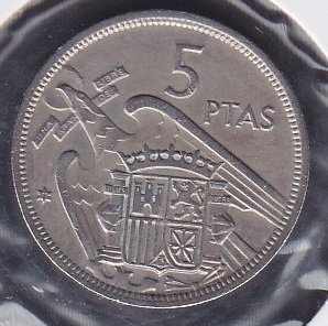 İspanya 5 Pesetas 1957