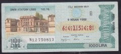 1988 9 NİSAN ÇEYREK BİLET G SERİSİ