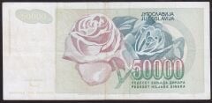 Yugoslavya 50000 Dinar 1992 Çok Temiz+