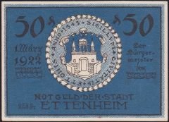 Almanya 50 Pfennig Notgeld 1922 Çil