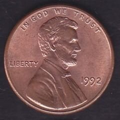 Amerika 1 Cent 1992